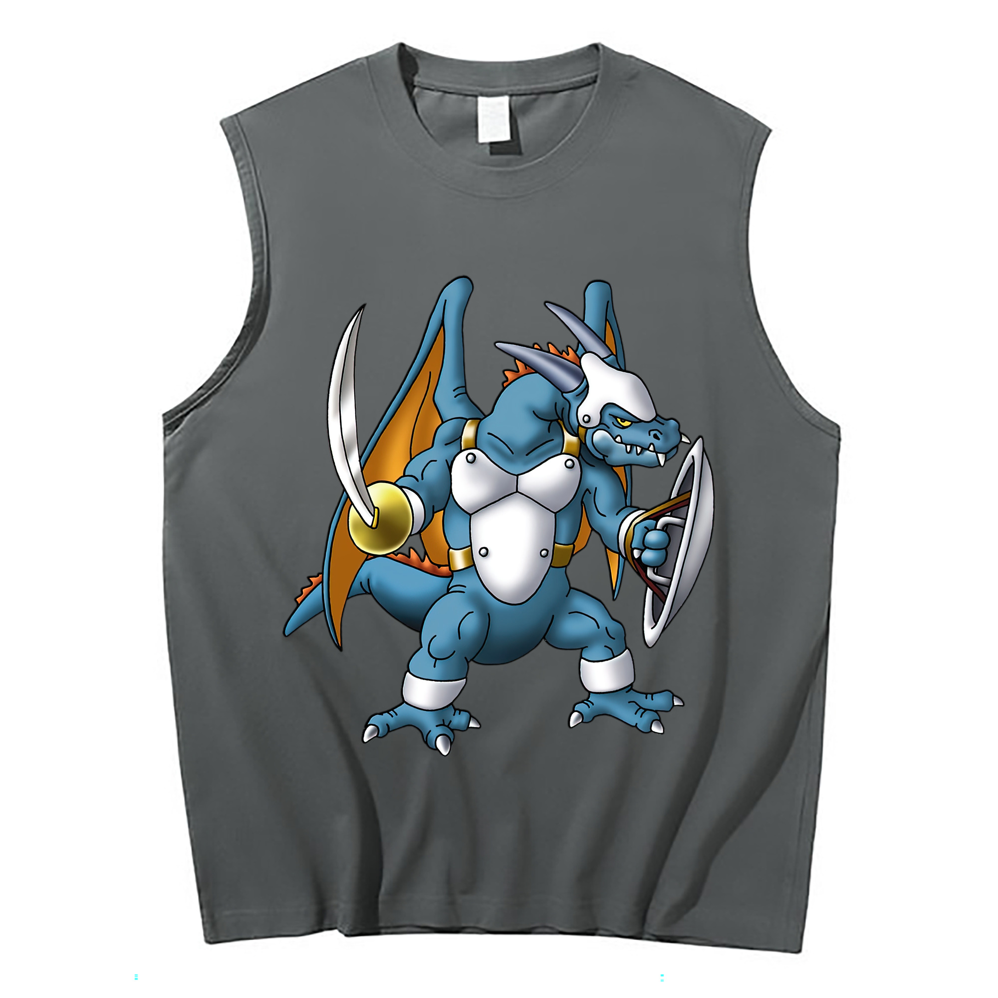 （画像用） ドラゴンクエスト Doragon Kuesuto Dragon Quest コットン100％タンクトップ（フロントプリント）